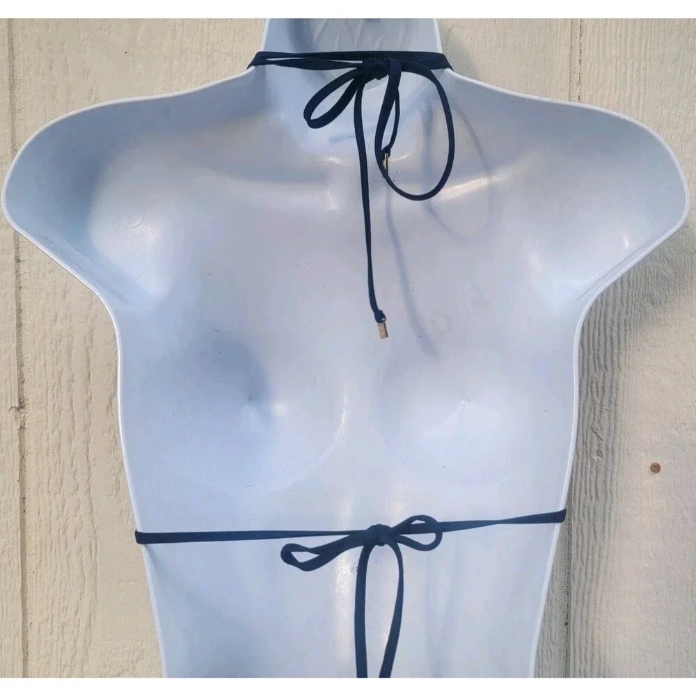 Tori Burch acoma reversable triangle bikini top only sz S